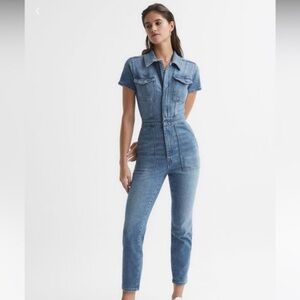 Good American Blue Jumpsuit Timeless Denim Style